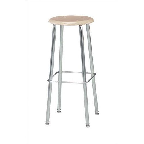Virco height adjustable stool with saddle seat navy 30&#034; for sale