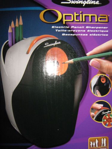 Swingline ® Optima Desktop Electric Pencil And Crayon Sharpener, Gray/Orange