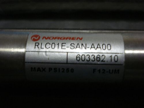 Norgren Air 1 1/4 Pneumatic Stroke Cylinders Model RLC01E-SAN-AA00 - 250 PSI Max