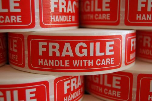 1000 FRAGILE(1x3) Sticker Handle With Care Fragile Label/Sticker