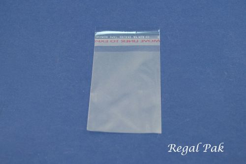 Ultra Clear Opp Bags With Self-Adhesive Seal (100 Pieces In A Pack) 2&#034; X 3&#034;