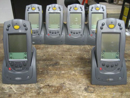 lot of 6 Symbol technologies barcode scanners CRD1700-4000S