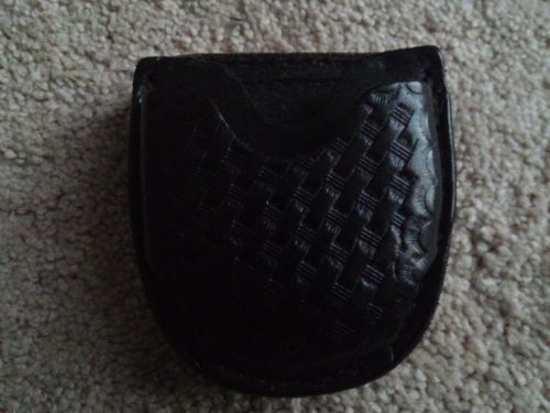 Black basketwave handcuffs pouch lawpro + fast shipping for sale