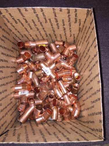 Copper fittings lot of 160 pieces for sale