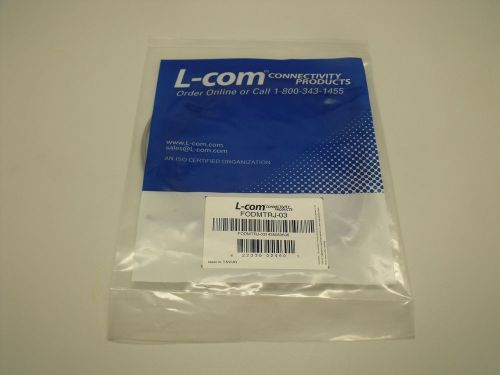 L-COM OM1 62.5/125, Multimode Fiber Cable, MT-RJ / MT-RJ, FODMTRJ-03, 3.0m