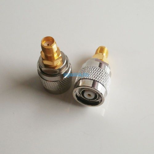 10pcs rp-tnc male plug center to sma female jack rf coaxial adapter connector for sale