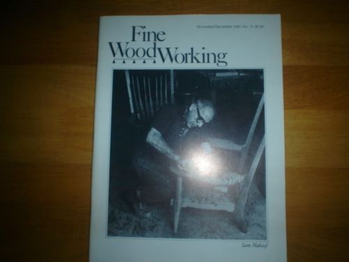 Vintage fine woodworking magazine taunton press issue no25 nov dec 1980 for sale