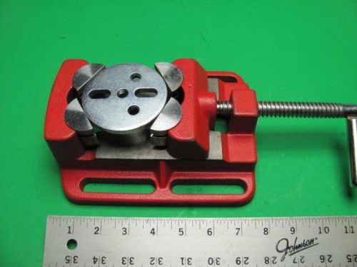 MACHINIST / DRILL PRESS VISE adjustable Jaws for  Holding Round or Square stock