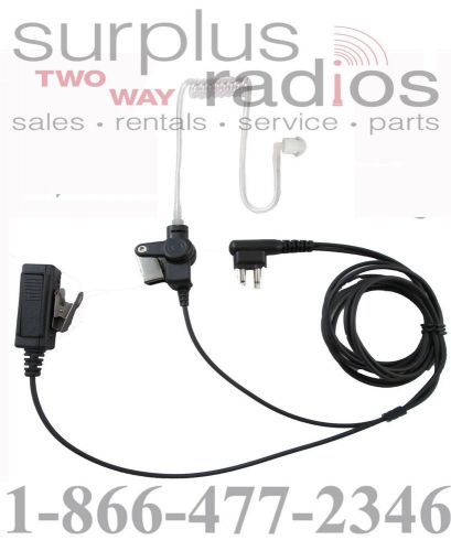 Two wire surveillance headset motorola cp185 cp200 pr400 bpr40 p1225 gp300 gtx for sale