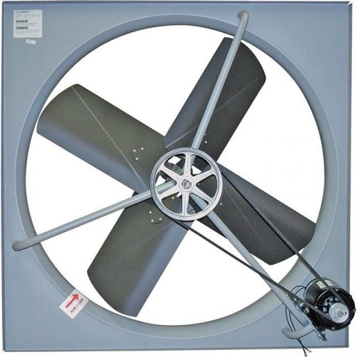 48&#034; exhaust fan belt driven - 3 ph - 21,500 cfm - 1 hp - 230/460v - 3.8/1.9 amps for sale