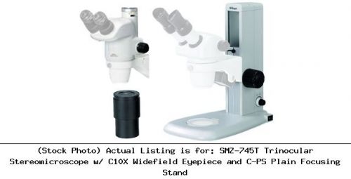 Smz-745t trinocular stereomicroscope w/ c10x widefield eyepiece : mma36410-kit1 for sale