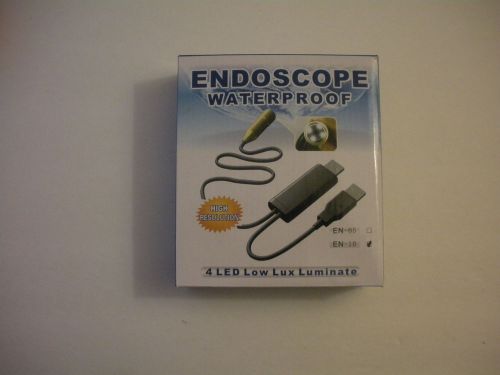 Endoscope Waterproof  Wire Cam 4 LED Low Lux Luminate