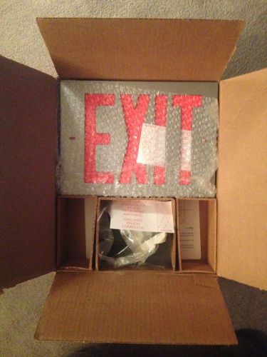 Dual Lite Excalibur Series Cast Aluminum Exit Emergency Sign