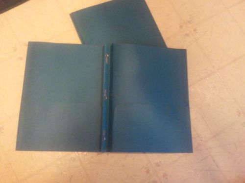 Two Pocket Portfolio with 3 fasteners(Teal) 25count