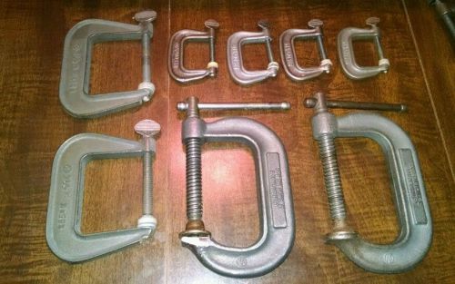 Hargrave clamps 3&#034;, 2-1/2&#034; &amp; 1-1/4&#034;, lot of 8