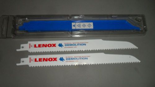 Lenox 966R 2pk 9&#034; x 6 TPI Bi-Metal Recip Saw Demolition Blades New SAWZALL BLADE