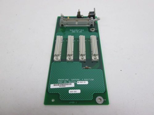 MEASUREX 054225-00 BACKPLANE COMTERM 4 POSITION PCB CIRCUIT BOARD REV B D307304