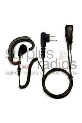 Pryme earhook headset for motorola blackbox radios cls1110 rdu2020 cp200 rdv2020 for sale