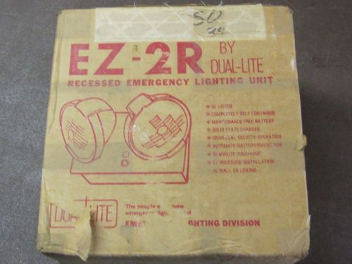 Dual-lite ez-2r recessed emergency lighting unit 120/277v 7.2w 20-30c for sale