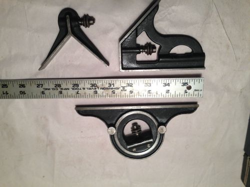 #12 starrett 3 piece combination square  machinist tool set for sale