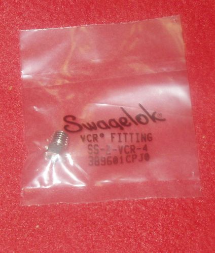 Swagelok 316 SS VCR Face Seal Fitting, 1/8 in. Male Nut, SS-2-VCR-4