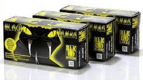 BLACK MAMBA SMALL Gloves 3 Box 100 Nitrile BLK100 Disposable Mechanic S HVAC