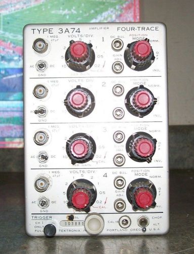TEKTRONIC Amplifier Plug-In Module. Model 3A74.