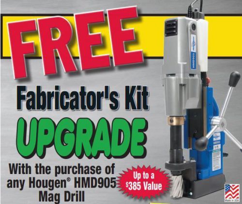 Hougen hmd905c mag drill 2 spd - 115v-0905102 new! free fabricator&#039;s kit upgrade for sale