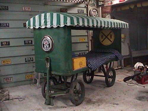 Vintage railroad circus/baggage car/ cart, rare, maybe only one left???? for sale