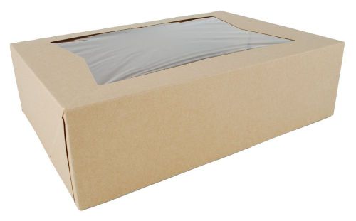 Tray Kraft -  Paperboard Window Bakery Box case of 100