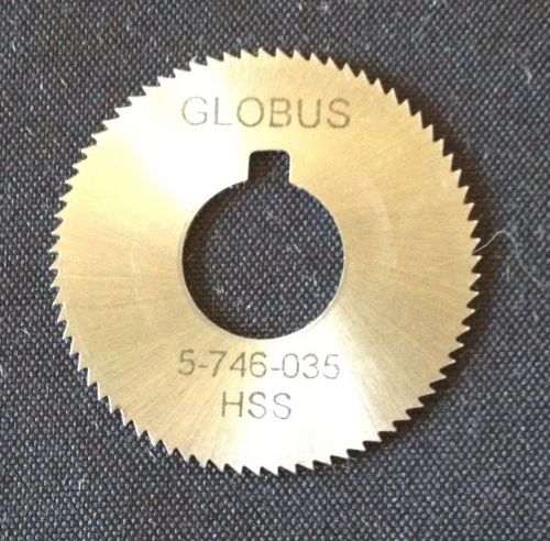 Globus 1 x 5-746-035 x 3/8 HSS Keyway Slitting Slotting Saw