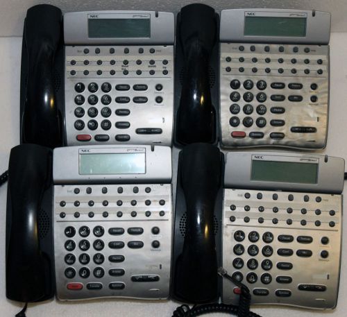 LOT 4 Telephones NEC DTR-16D-2 (BK) Phones