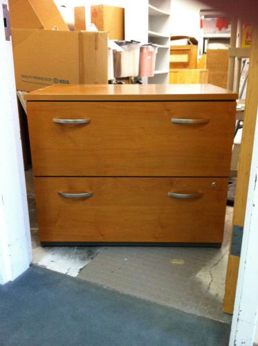 Bush Cherry Wood 2 Two Drawer Lateral File Filing Cabinet