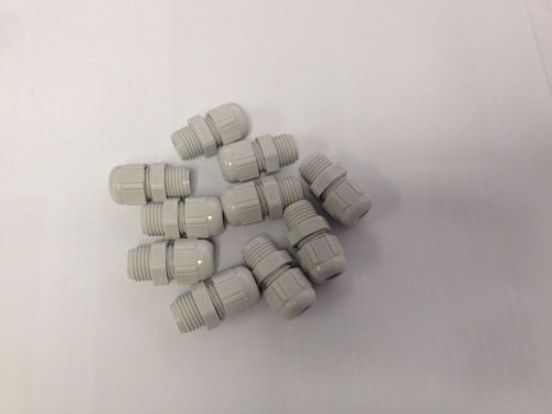 10Pcs Strain Relief PG7 Glands Connector for .098 to .25 in Dia Cable