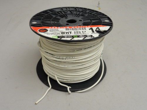 United Copper THHN THWN-2 MTW stranded copper cable wire 14 awg 475&#039; white 600 V