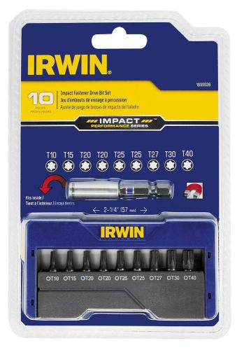 Irwin tools 1899926 impact performance series insert bit set, assorted torx, ... for sale