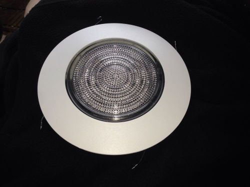 Nora lighting 6&#034; fresnel lens white shower recessed light trim np-23  new for sale