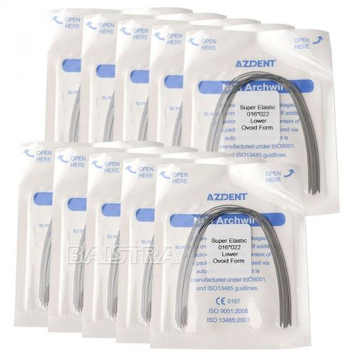 20 Packs Rectangular Orthodontic Super Elastic Niti Arch Wire Free Shipping