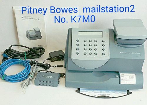 pitney bowes k7MO mailstation 2 postal mailing postage unit with scale k700