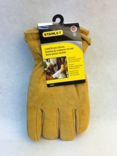 Stanley Men&#039;s Lined Drivers Gloves S79212 Size Medium 727WP.4B