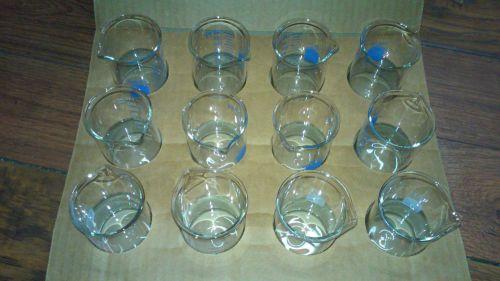 One dozen pyrex vista 150 ml griffin low form graduated beakers no. 1003 for sale