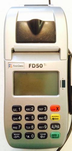 First Data FD50TI Credit Card Terminal P/N 001689064 FD50TI Debit POS