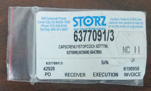 Storz 6377091/3 Capscrew for Stopcock 6377790, 6376990, 6626690, 6642890