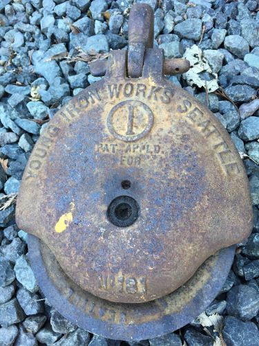 YOUNG IRON WORKS SEATTLE 181 SNATCHBLOCK Logging Rigging