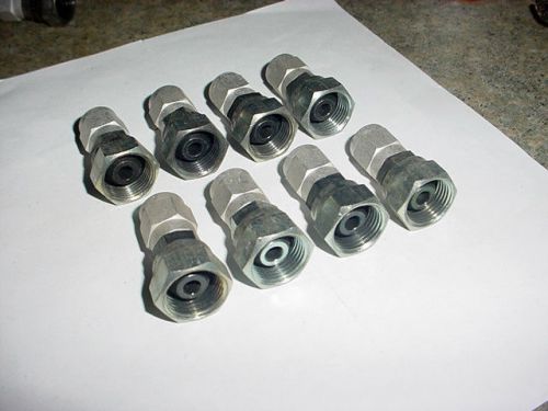 8 NOS binks air &amp; fluid hose connectors adapters 1/2&#034; NPT paint gun sprayer