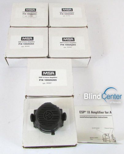 Lot of 6 new in box msa esp ii voice amplifier 10026265 for respirator for sale