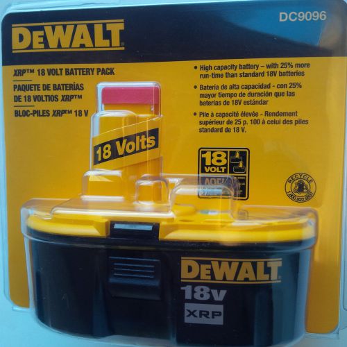 1 NEW IN PACKAGE Dewalt 18 Volt DC9096 XRP Battery For Drill, Saw 18V Battery