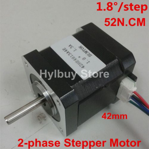 52n.cm 1.8°/step  2-phase 4-lead-wire 42mm stepper motor f 3d printer small cnc for sale