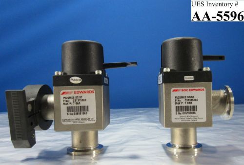 Boc edwards c31315000 right angle valve pv25mks lot of 2 used working for sale