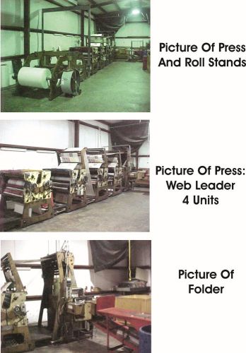 Web Leader Printing Press (1971) and Equipment